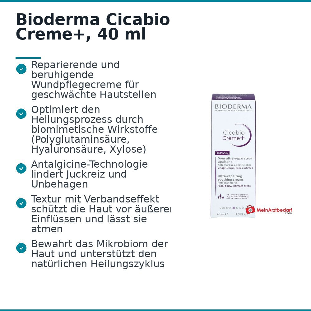 Bioderma Cicabio Creme+, 40 ml.