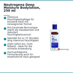 Neutrogena Deep Moisture Bodylotion, 250 ml.