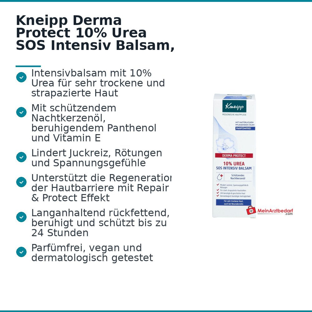 Kneipp Derma Protect 10% Urea SOS Intensiv Balsam, 75 ml.