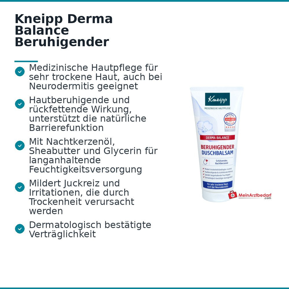 Kneipp Derma Balance Beruhigender Duschbalsam, 200 ml.