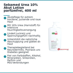 Sebamed Urea 10% Akut Lotion parfümfrei, 400 ml.