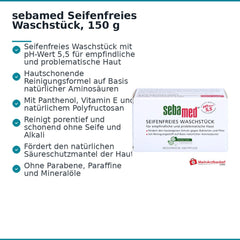 sebamed Seifenfreies Waschstück, 150 g.