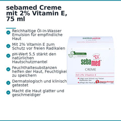 sebamed Creme mit 2% Vitamin E, 75 ml.