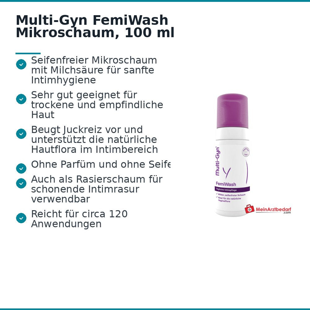 Multi-Gyn FemiWash z mikropianką dekspantenolu dozownik z pompką 120 aplikacji