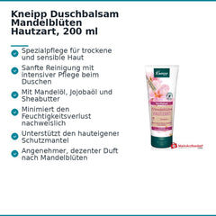 Kneipp Duschbalsam Mandelblüten Hautzart, 200 ml.