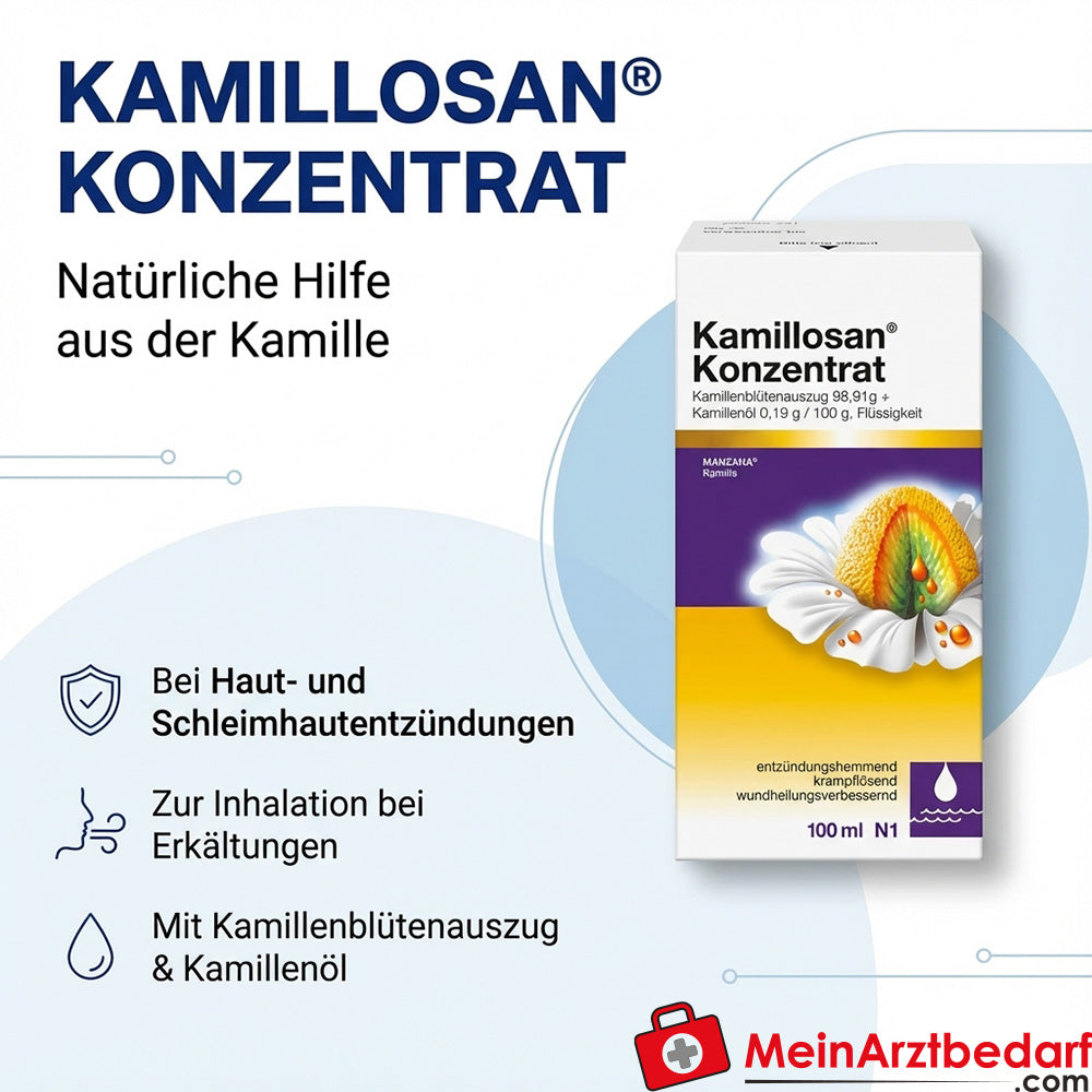 Kamillosan Flüssigkeit Flüssigextrakt aus Kamillenblütenköpfchen (Matricaria recutita) 4,7:1