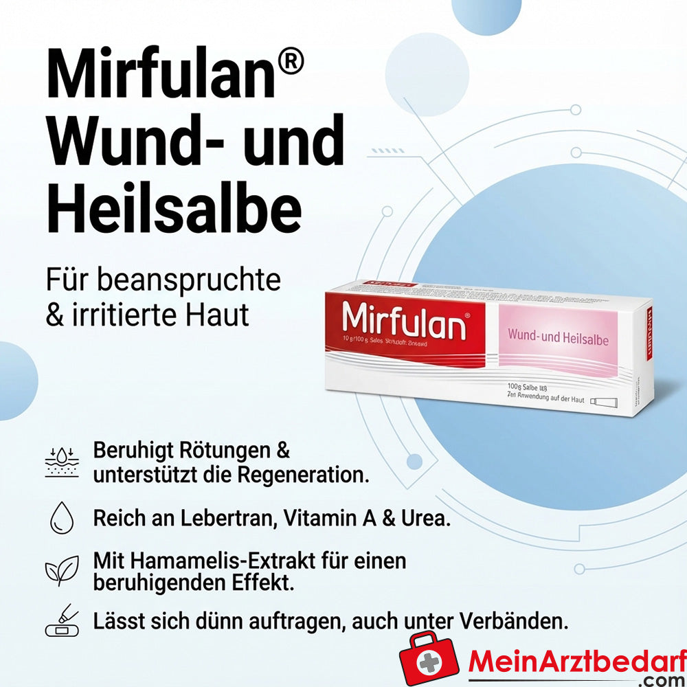 Mirfulan Pomada Aceite de Hígado de Bacalao Urea Pomada Protectora de la Piel 50 g