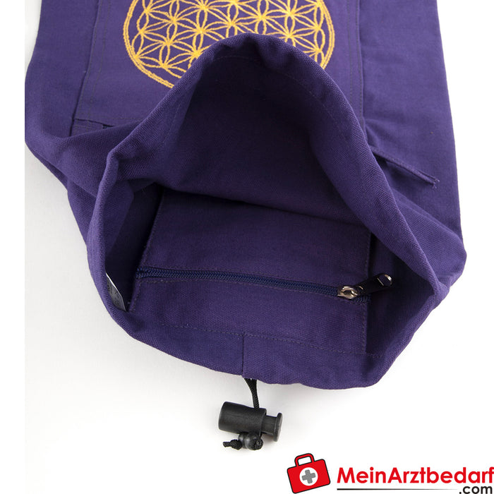 Bolsa de yoga Berk con flor de la vida