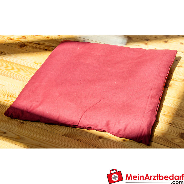 Tapis de méditation Berk rouge vin rempli de coton