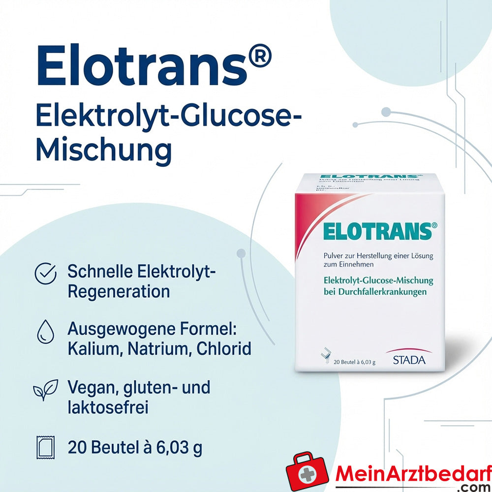 Elotrans reload isotonisches Elektrolyt-Trinkpulver Orange 15 Beutel 114 g
