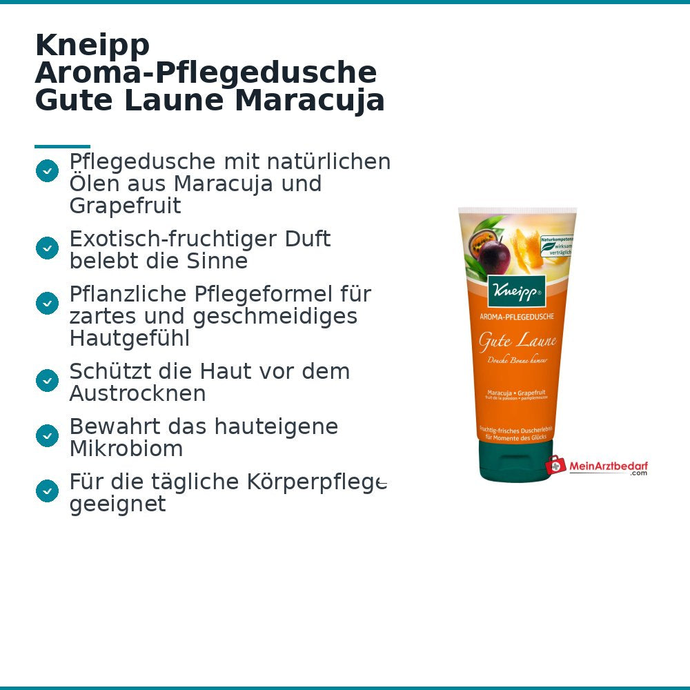 Kneipp Aroma-Pflegedusche Gute Laune Maracuja & Grapefruit, 200 ml.