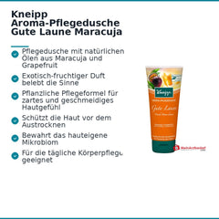Kneipp Aroma-Pflegedusche Gute Laune Maracuja & Grapefruit, 200 ml.