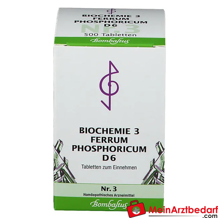 Bombastus Biochemistry 3 Ferrum phosphoricum D 6 Tablets