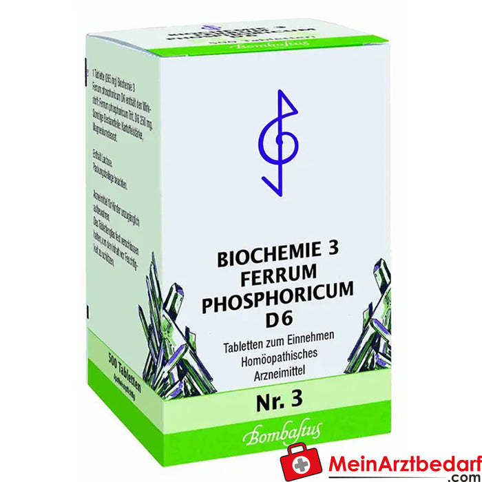 Bombastus Biochemie 3 Ferrum phosphoricum D 6 Tabletten