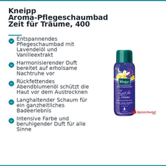 Kneipp Aroma-Pflegeschaumbad Zeit für Träume, 400 ml.