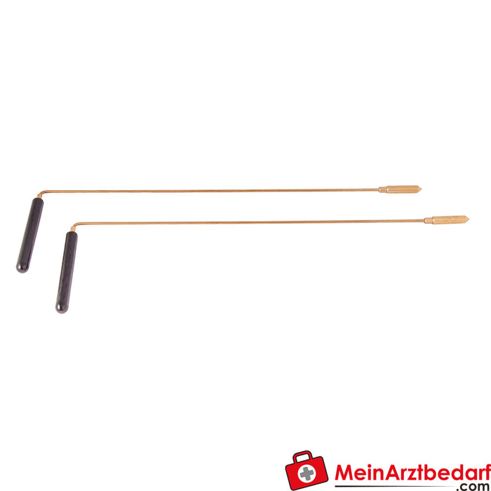 Berk divining rod with wooden handle, 38 cm