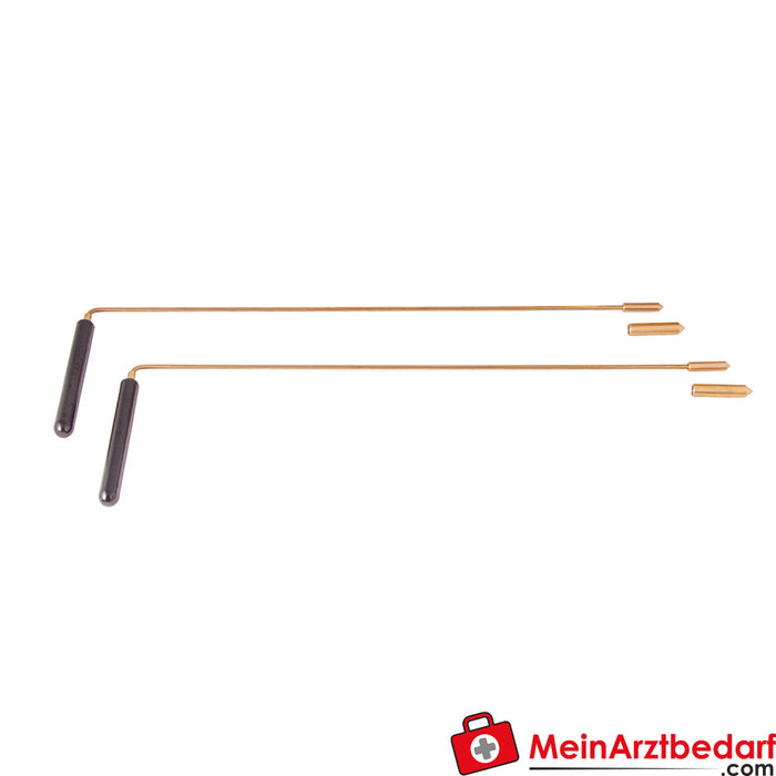Berk divining rod with wooden handle, 38 cm