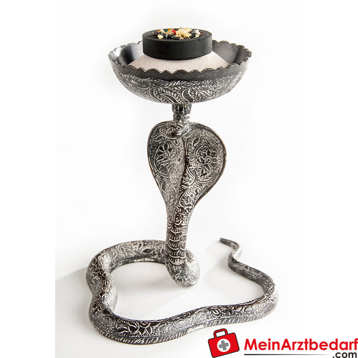 Berk Kobra - Incense burner, engraved brass
