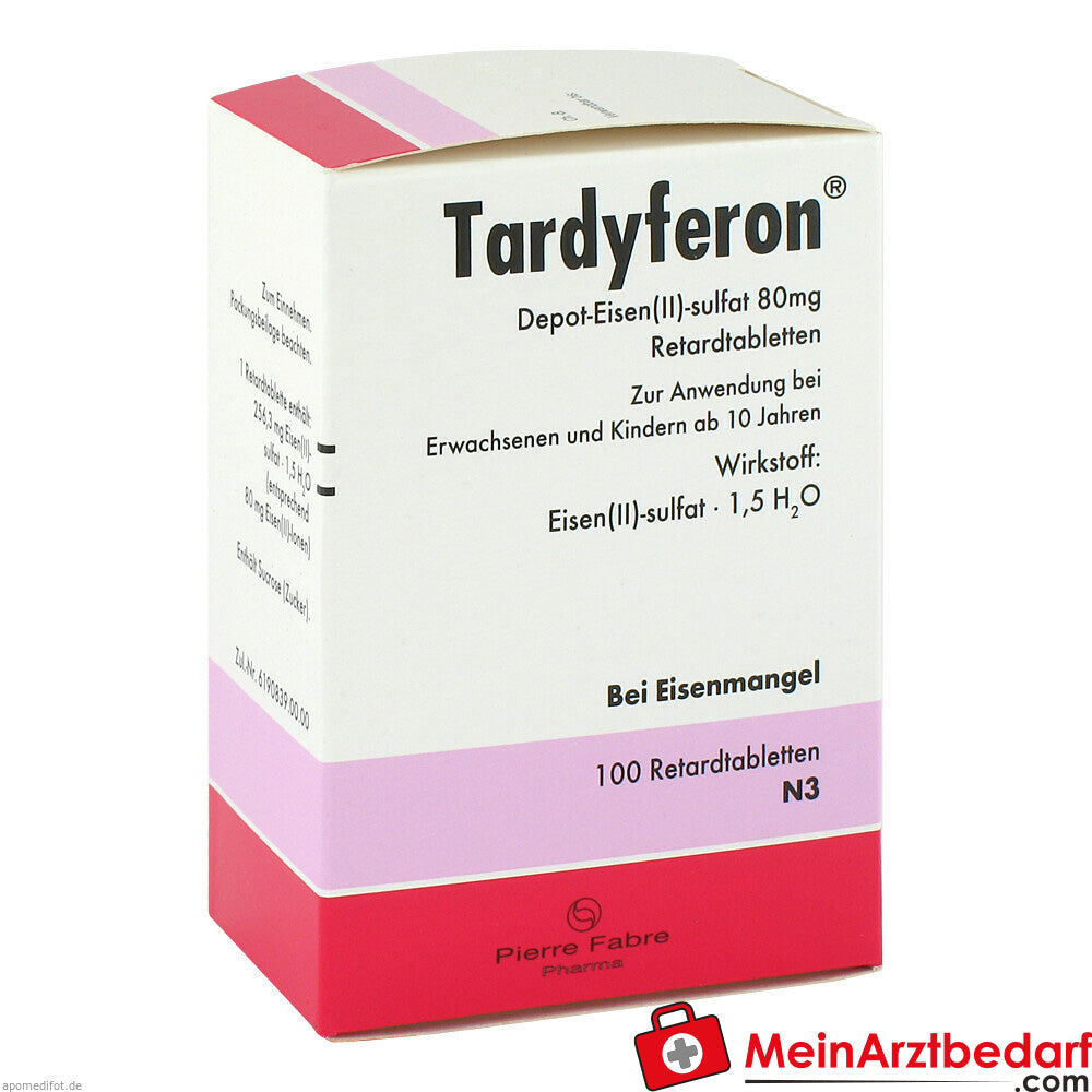 Tardyferon Depot-Eisen(II)-sulfat 80mg Retardtabletten.