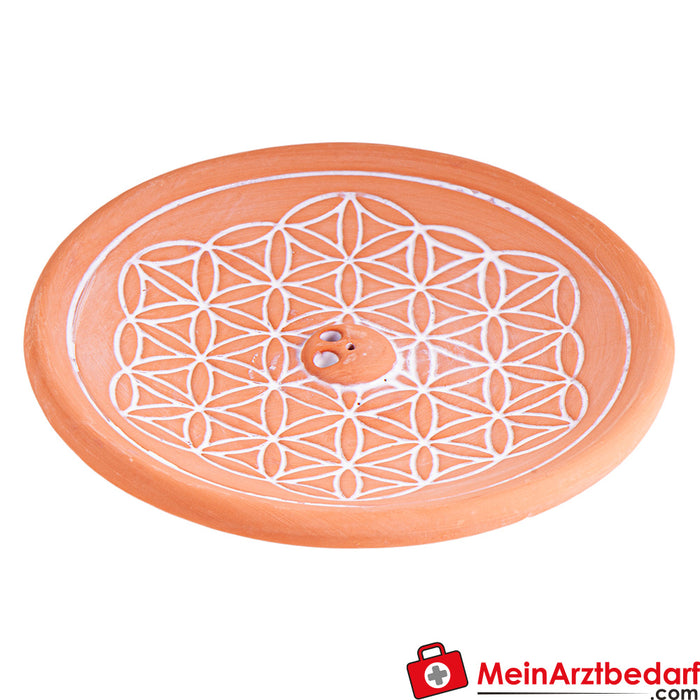 Berk flower of life, ceramic incense holder