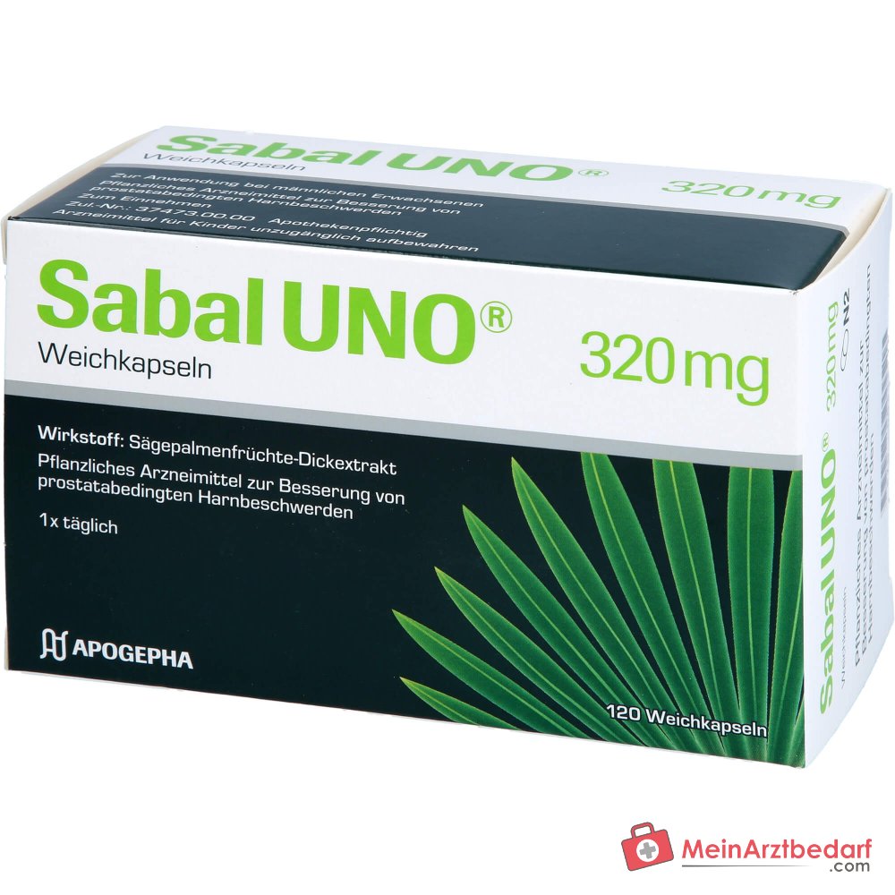 SabalUNO Extracto de sabal 320 mg cápsulas blandas 120 unidades
