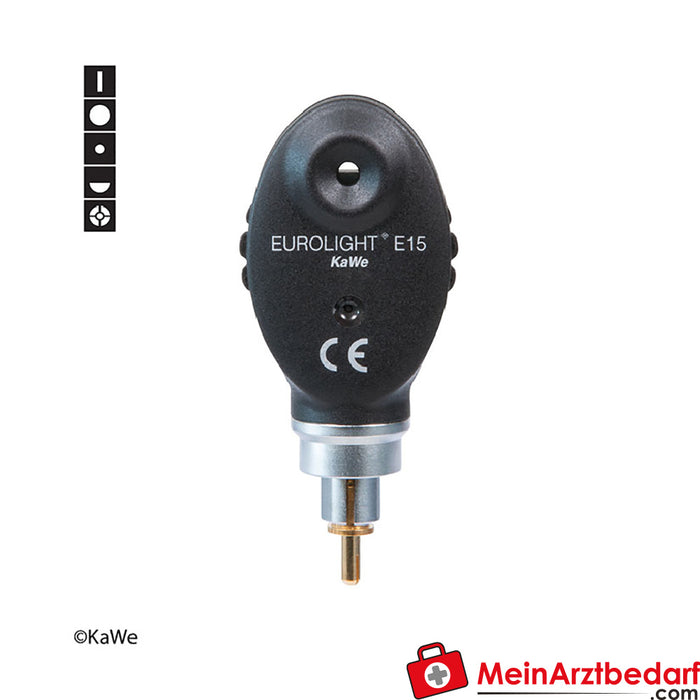 KaWe EUROLIGHT E15, 2,5 V, oftalmoskop başlığı