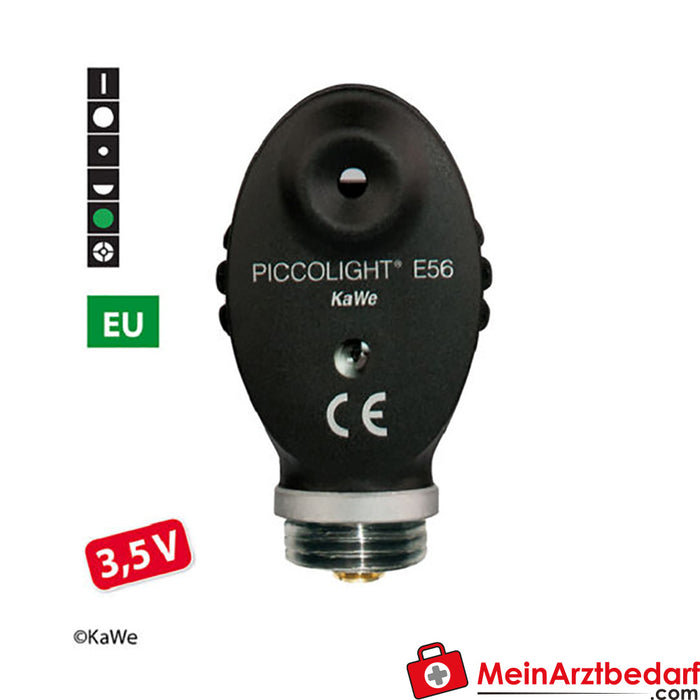 KaWe PICCOLIGHT E56, 3,5 V, AB, gece, oftalmoskop başlığı