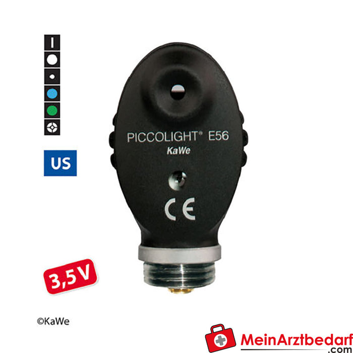 KaWe PICCOLIGHT E56, 3.5 V, US, night, ophthalmoscope head