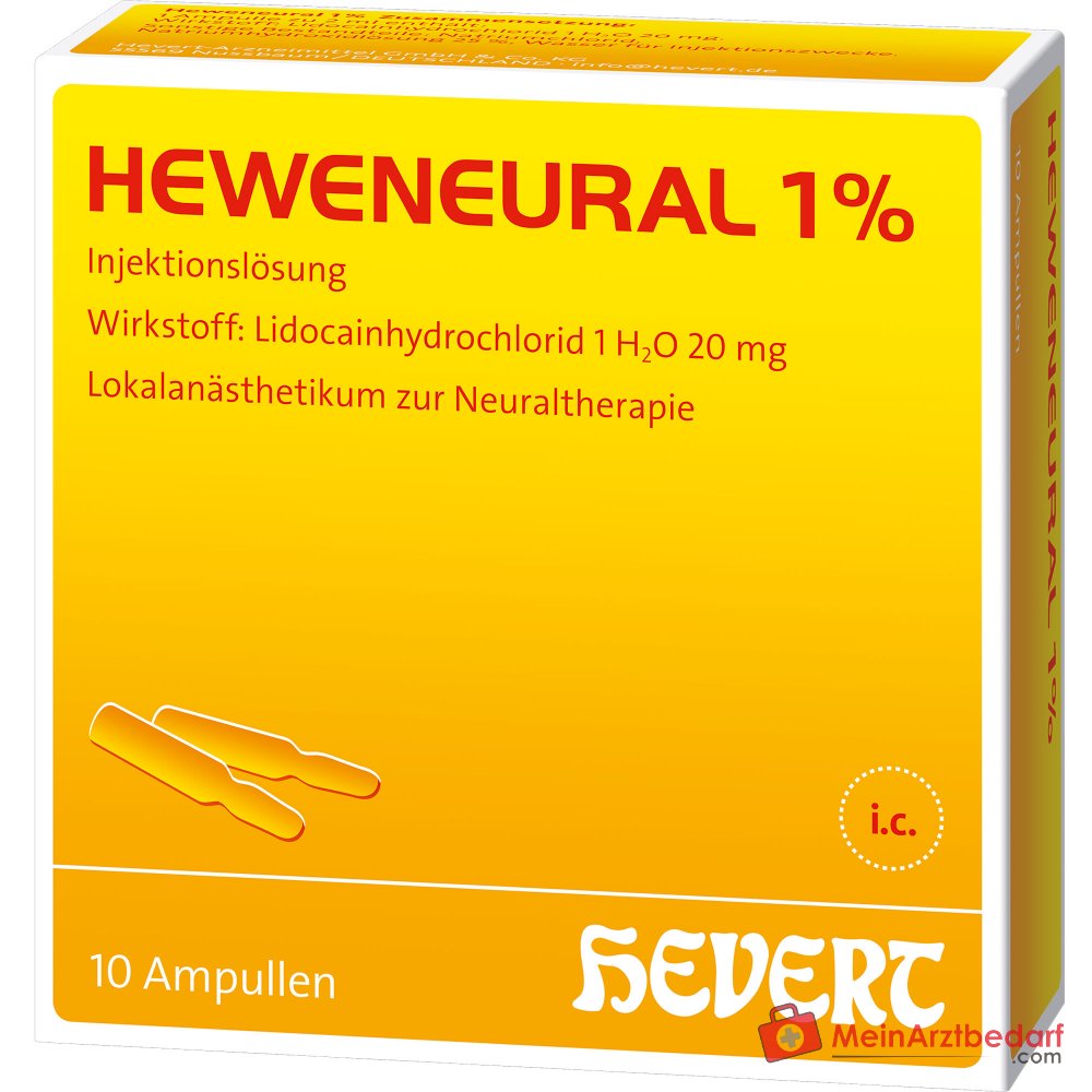 Hevert Heweneural 1% roztwór do wstrzykiwań, 100 x 2 ml