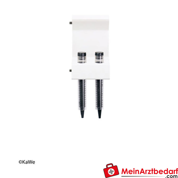 KaWe MedCenter 5000, 3,5 V, módulo de funil auricular com 2 tubos de armazenamento