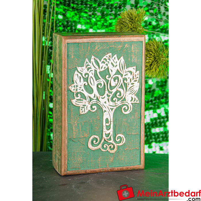 Drewniane pudełko Berk Celtic z drzewem życia