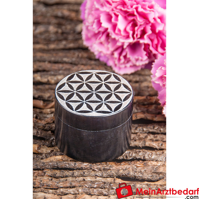 Vaso Berk flower of life, nero