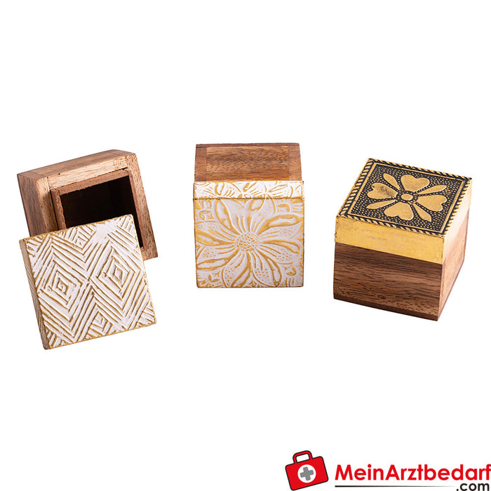 Berk set of 3 wooden boxes
