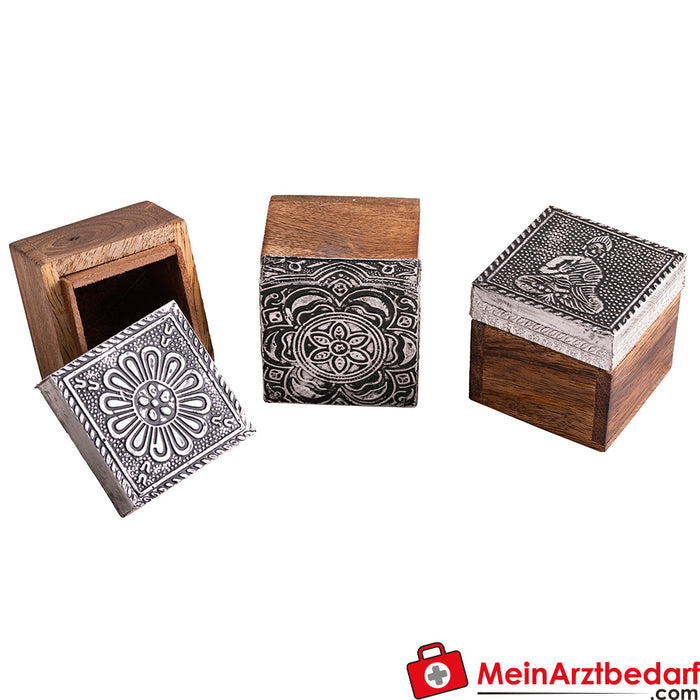 Set di 3 scatole in legno Berk