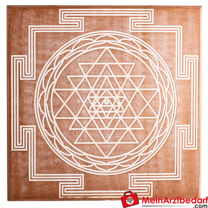 Cuadro de energía Berk Shri Yantra hecho de MDF