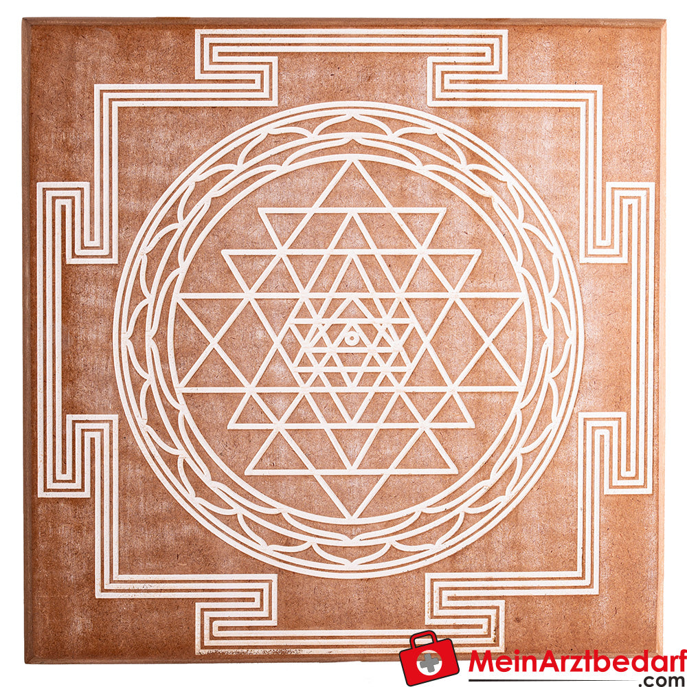 Berk Energiebild Shri Yantra aus MDF.