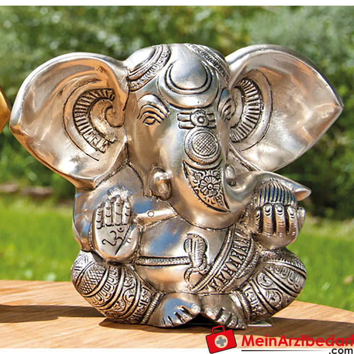 Berk Ganesha, bañado en plata 13 cm