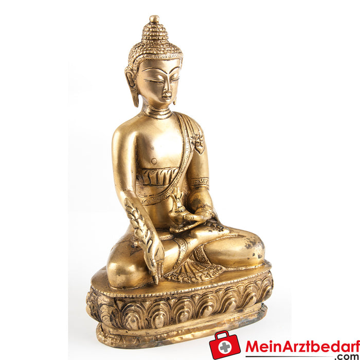 Buddha della medicina di Berk, ottone, circa 20 cm