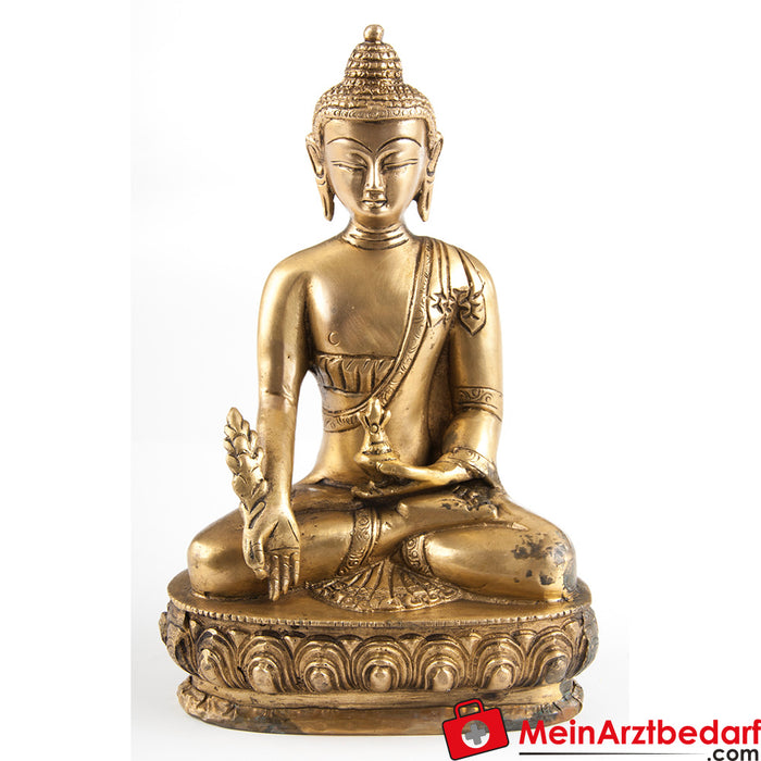 Berk Medizin-Buddha, Messing, ca. 20 Cm