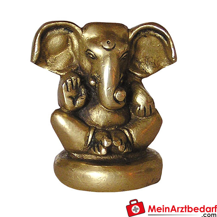 Berk Ganesha zittend, messing, ca. 6 cm