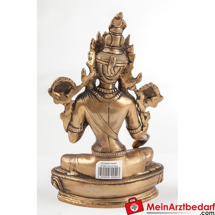 Berk Green Tara, brass, 21 cm high