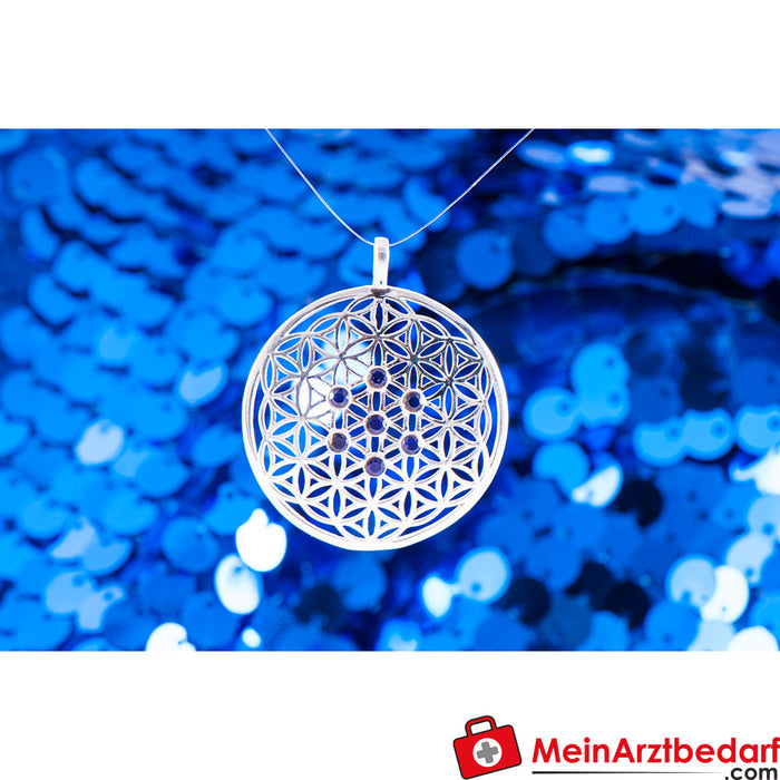 Berk flower of life with blue sapphires