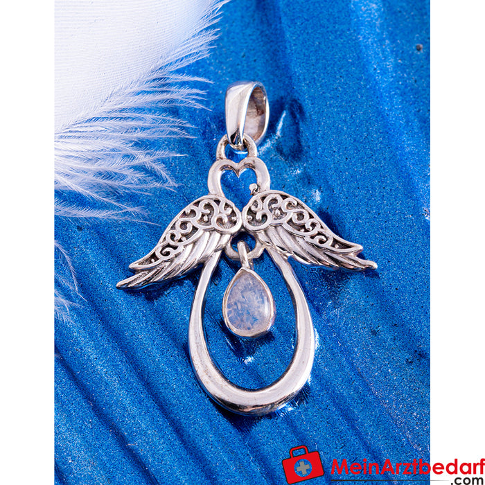 Berk heart angel with moonstone