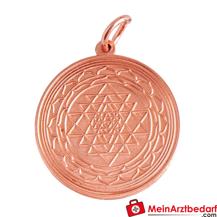 Berk Shri Yantra en cuivre, environ 30 mm