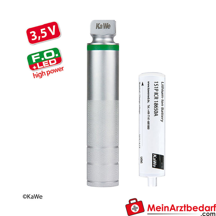 KaWe F.O. Maniglia di ricarica a LED, 3,5 V, alta potenza, media, C + batteria ricaricabile