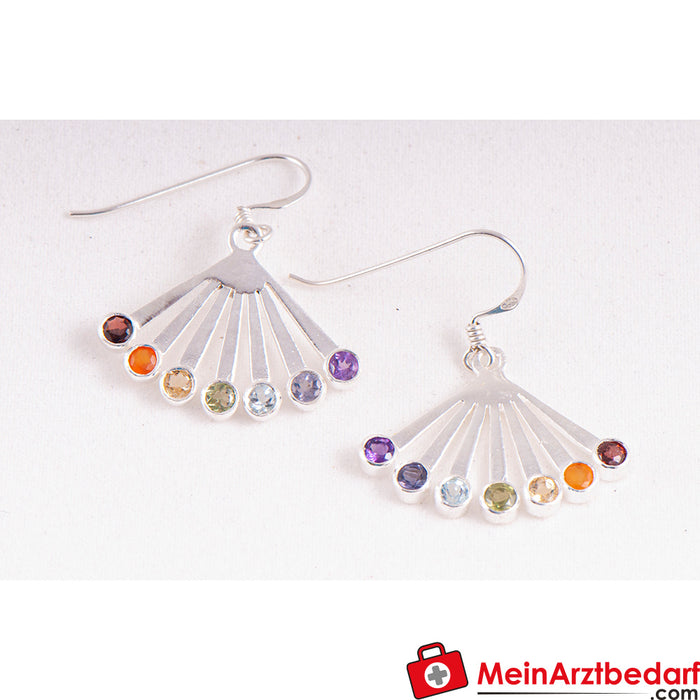 Boucles d'oreilles Berk Chakra Éventail