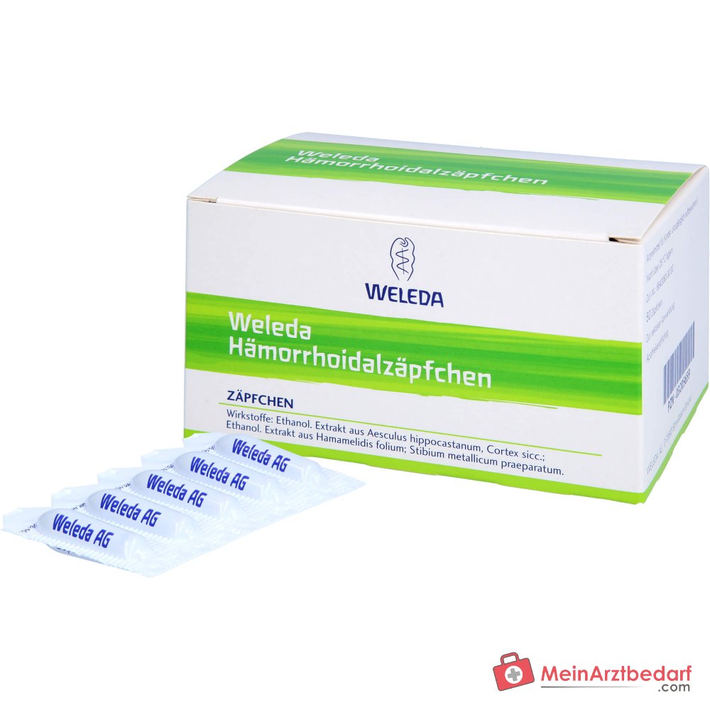 Weleda Hämorrhoidalzäpfchen Suppositorien, 50 St., 50 Stück