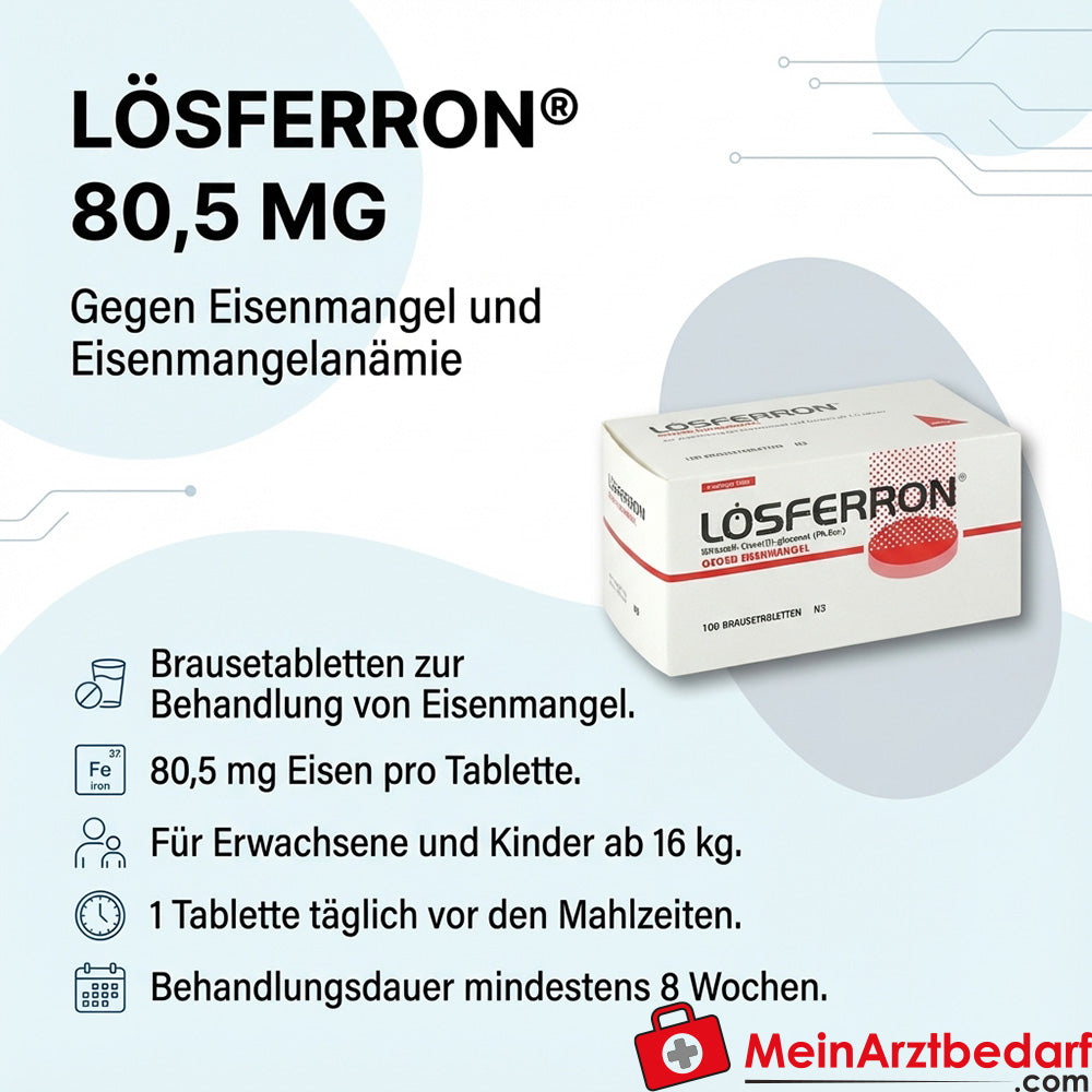 Lösferron tabletki musujące żelazo 80,5 mg