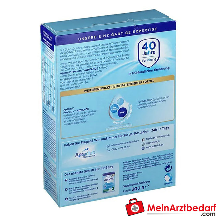 Aptamil® Pronutra Doğumdan itibaren hazır formül süt, 300g