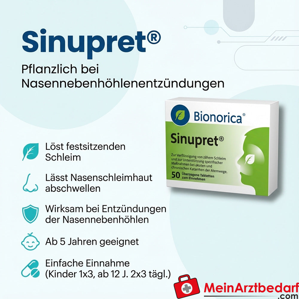 Sinupret Dragees kombinacja ziół (czarny bez, werbena, goryczka, szczaw, pierwiosnek)